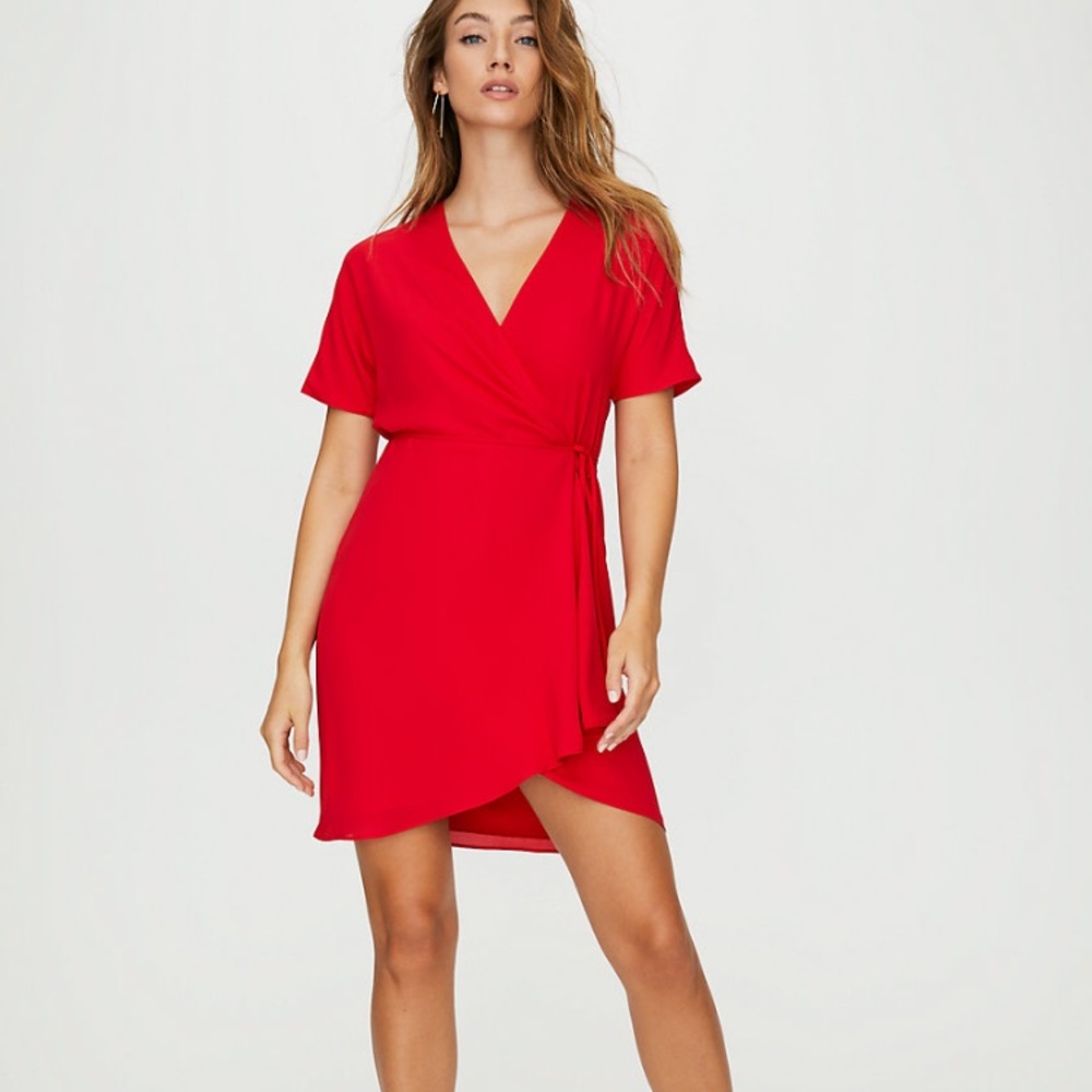 Aritzia Babaton Wallace wrap dress